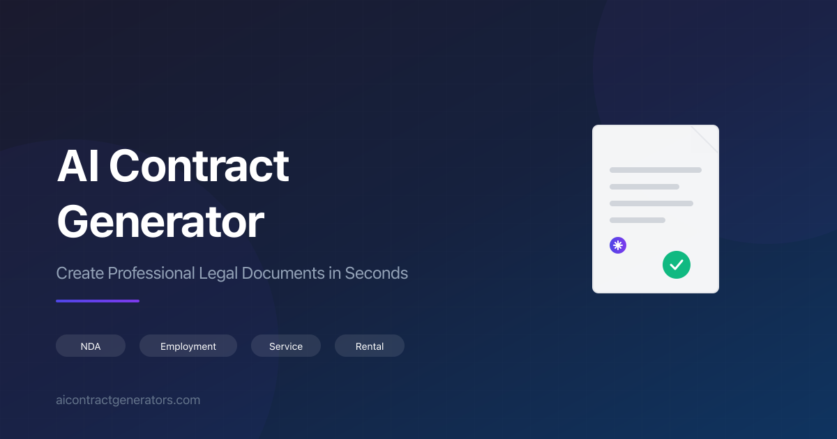 Free Rental Agreement Generator - AI Lease Contracts